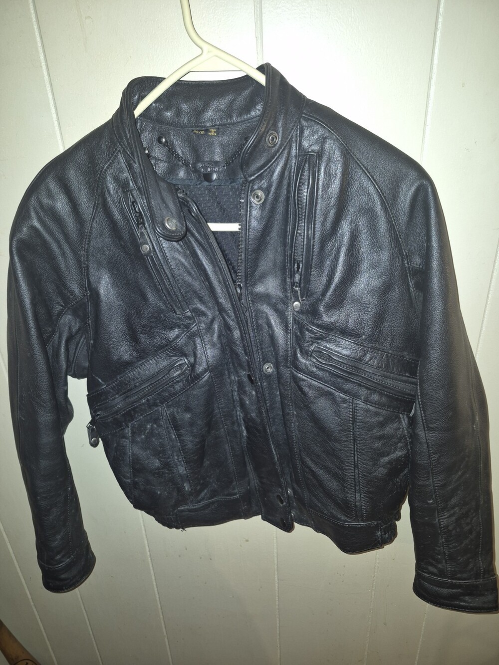 VTG Harley Davidson Leather Jacket Womens 36 8 River City HOG Biker Motorcycle